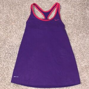 Women’s Nike Purple and Pink Racerback Athletic Tank Top Medium